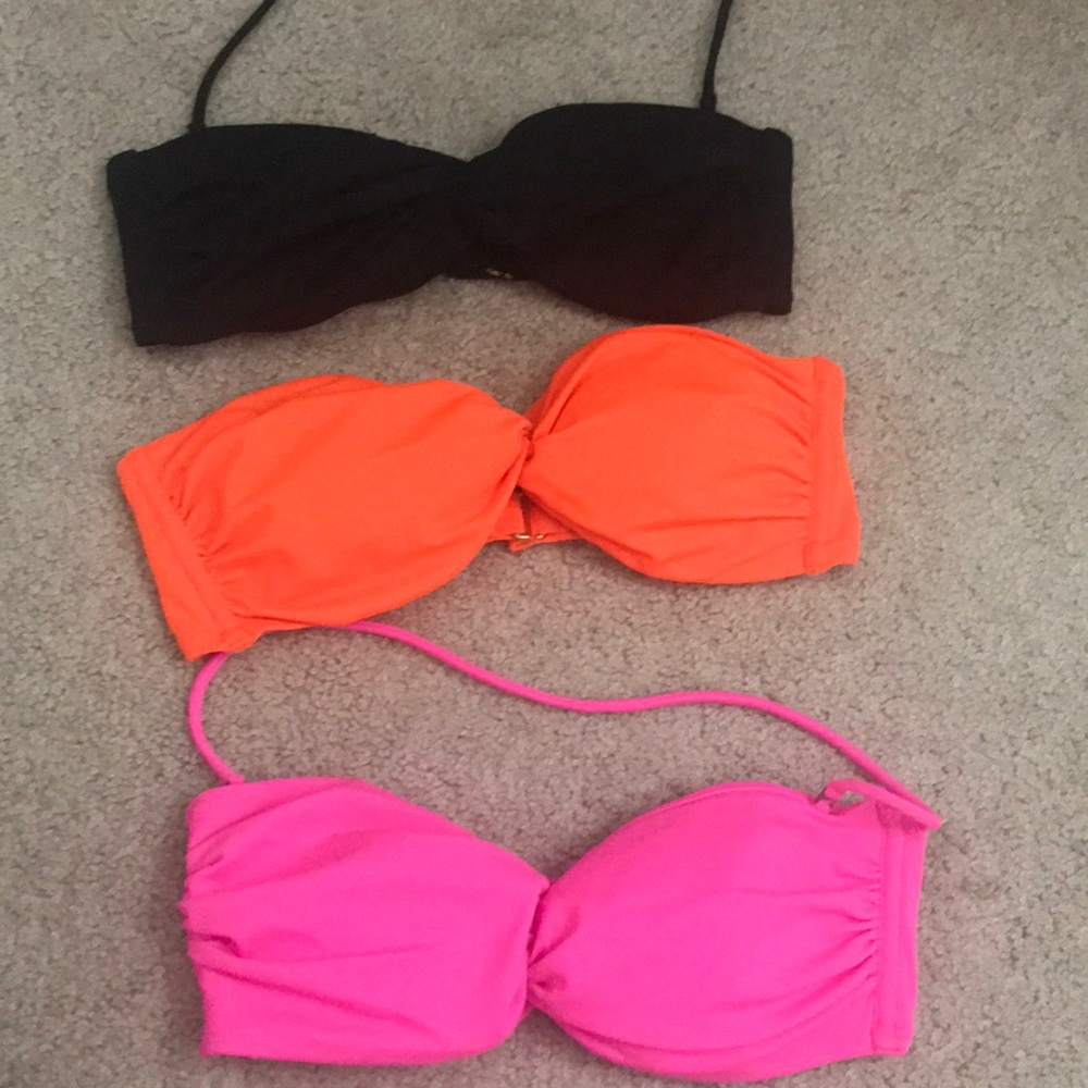 set of 3 victoria secret bikini tops